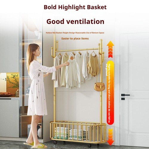 Heavy Duty Metal Single Rail Hanging Rack Garment Display Stand Storage & Wheels - Picture 11 of 18