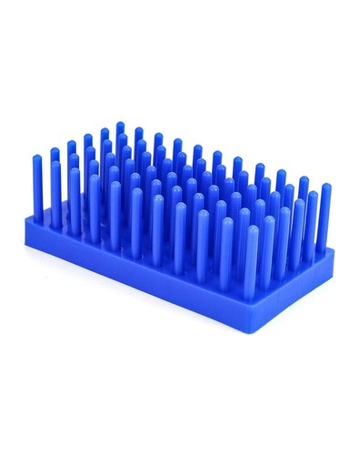 QWORK Reagenzglasständer, Kunststoff-Spike-Trockenständer hält, 2er-Pack, 66 Positionen, für - Bild 5 von 11