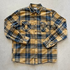 Salty Crew Cotton Flannel Mens Size Large Long Sleeve