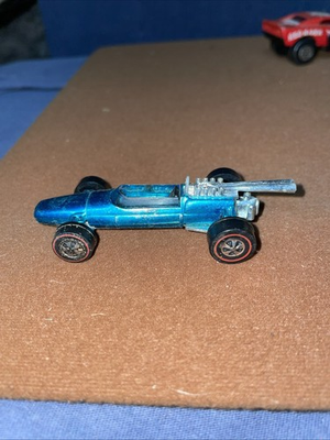 #ad Vintage Hot Wheels Redline 1969 Aqua Brabham Repco F1 Nice MUST LOOK $22.00