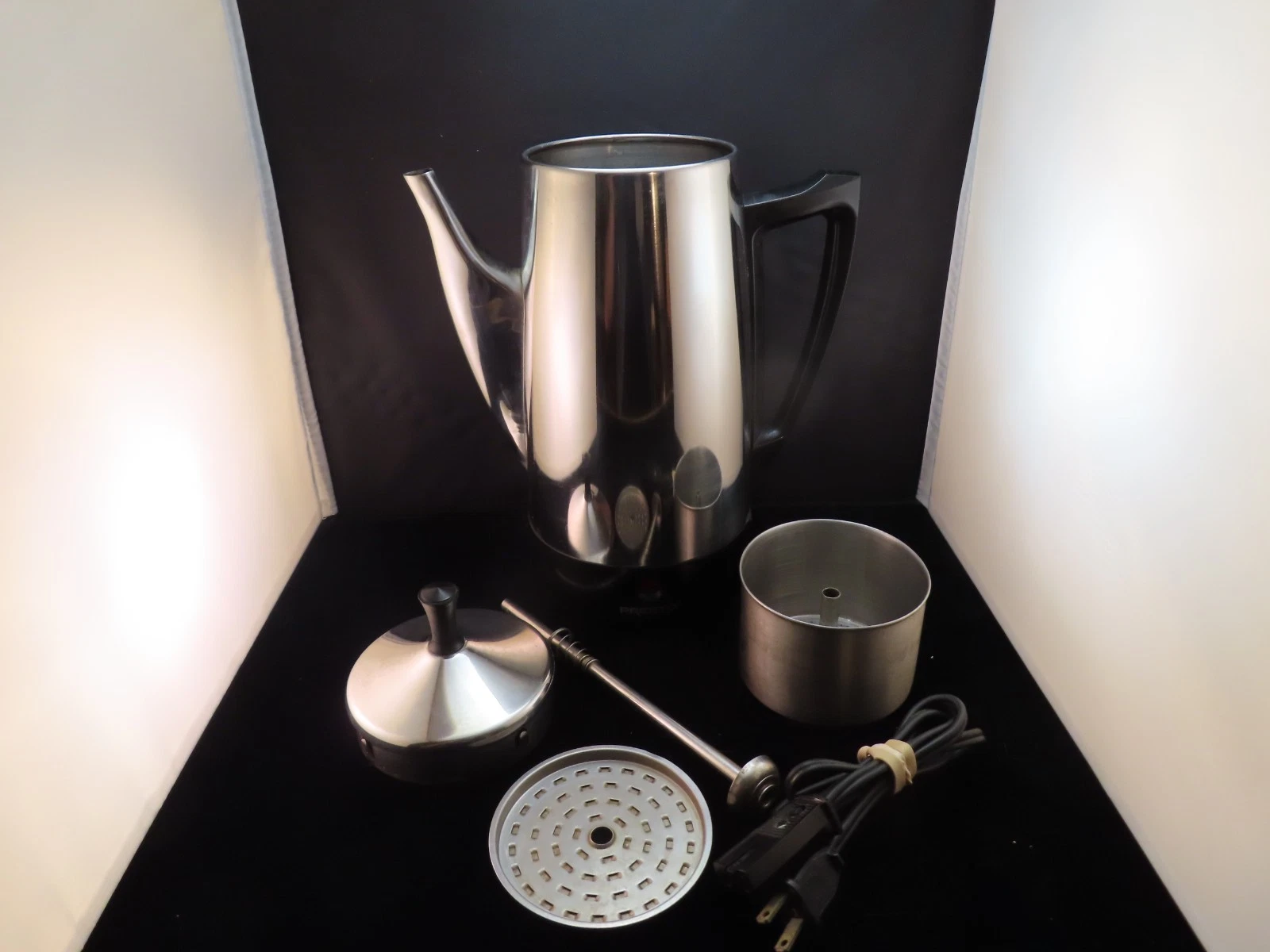 Vintage Presto Stainless Steel 12 Cup Coffee Maker Model 0281105 | Works Great