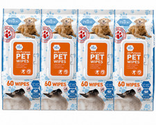 MED PRIDE Dog & Pet Wipes Hypoallergenic Aloe Grooming Puppy Bath Soft 120-720ct