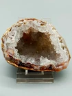 Fascinating Agate Druze with Crystal Cave Natural Stone Geode