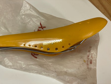 1980 Mongoose Stamped Kashimax MX Seat Yellow w OG Bag NOS Motomag Supergoose
