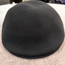 Dorfman Hat Bowler Mens L Black Wool Felt Lined Made In USA Winter Derby Dress