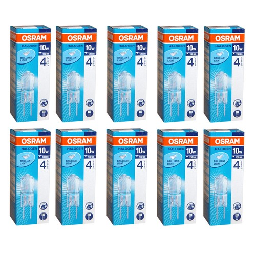 10 x Osram G4 Halogen Stiftsockellampe 5W 10W 20W 12V klar Halostar Halopin - Bild 6 von 13