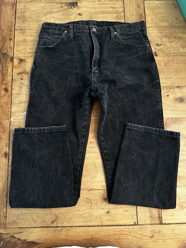 Wrangler Men's Cowboy Cut Original Fit Shadow Black Jeans 13MWZWK 36x32 Western - Picture 3 of 5