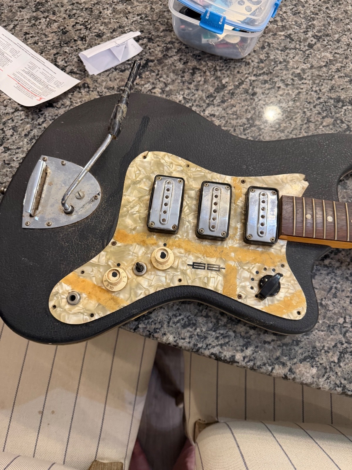 Vintage Egmond Electric Guitar 1965 Vintage