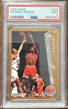 1992 Fleer Michael JordanHOF🏀🐐🔥 #238 PSA 9 Mint