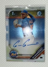 2019 Bowman Chrome - Prospects Autographs Gregory Guerrero #CPA-GG (AU, RC)