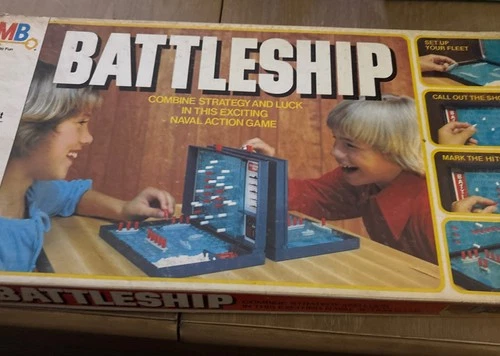 Vintage Battleship Board Game 4730 Milton Bradley 1981 COMPLETE