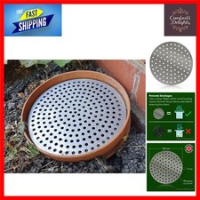 Durable Circular Drain Cover - 200mm Stainless Steel with 91 Drainage Holes