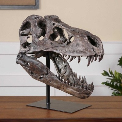 Dinosaurier Schädel Modell T Rex Tyrannosaurus Rex Figur Sammler Tiermodell Deko