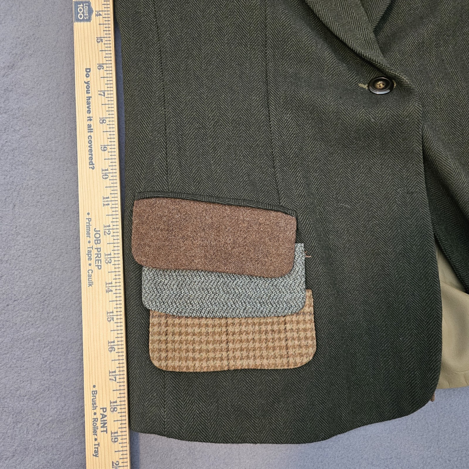 Vintage American Worker Patchwork Wool Blazer Art… - image 19