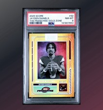 2025 PANINI SCORE THE FRANCHISE THE FRANCHISE-GOLD ZONE JAYDEN DANIELS  
