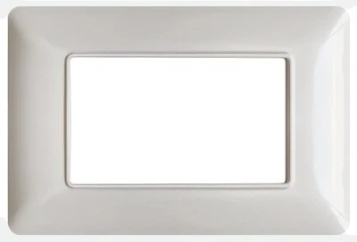 MAPAM Set 10 Placche 3 Posti Bianco Compatibile Con Bticino Matix Per Supporti 503