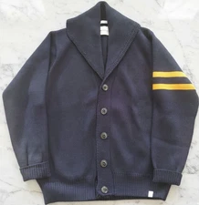 Peregrine Cardigan Wool Men’s Size L Blue Made in England From Japan