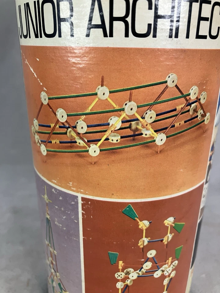 Juego de Arquitecto Junior Vintage The Original Tinker Toys Foto 2 de 4