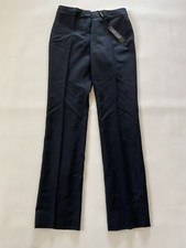 $268 Elie Tahari Women’s Theora Wool Pants Straight Leg Dress Jeans Navy Size 2