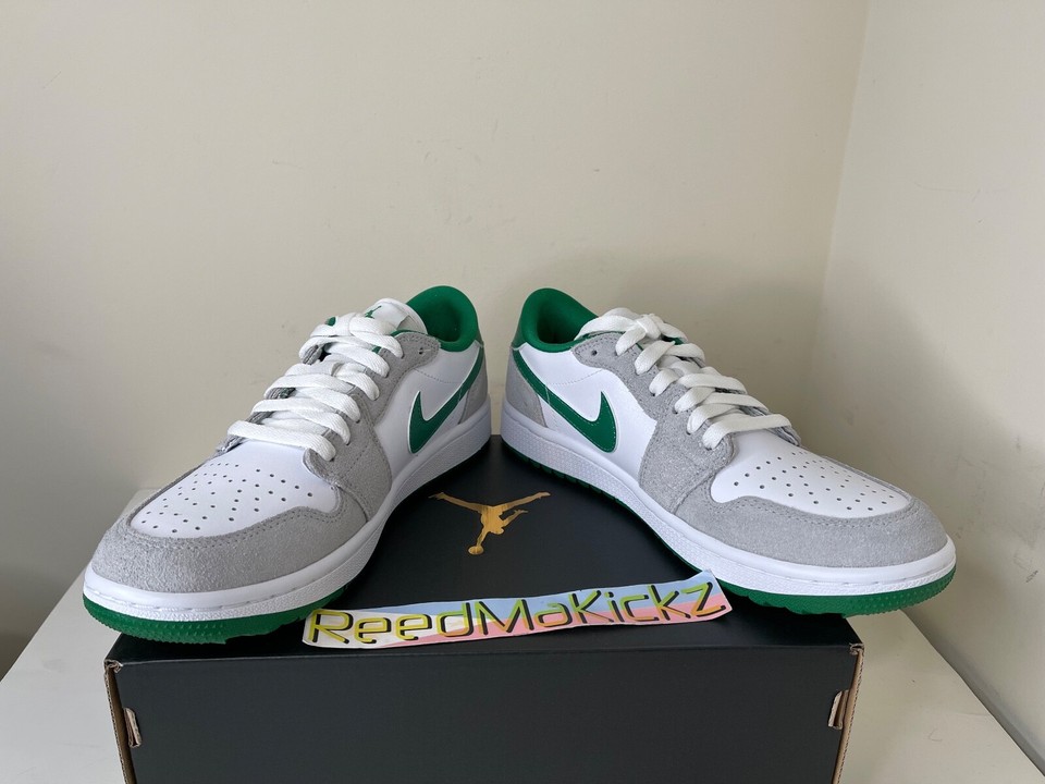 Nike Air Jordan 1 Low Golf White Pine Green SPIKELESS WOMENS 6.5us