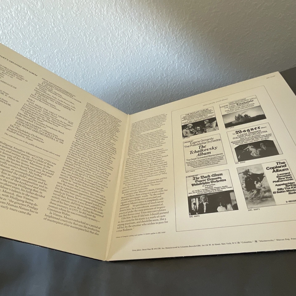 George Szell Mozart The Greatest Hits Album Vinyl 2xLP Record MG-31267 / VG+ Foto 3 de 4