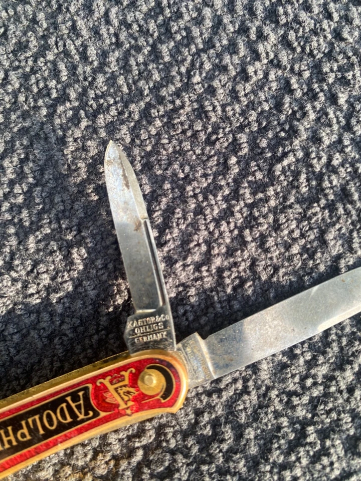 Navaja de bolsillo vintage Kastor & Co. Solingen Alemania Foto 4 de 4