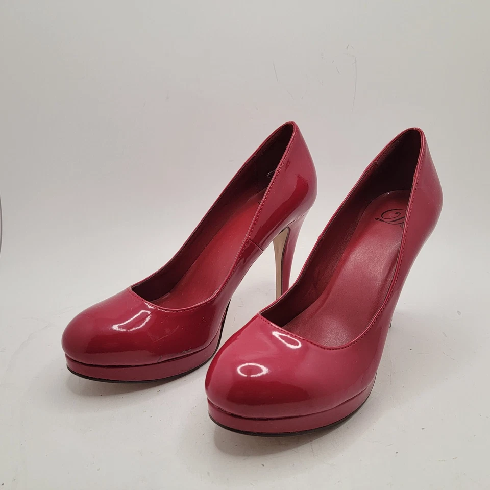 Zapatos de salón Delicious de plataforma rojos para mujer talla 9 Foto 3 de 4