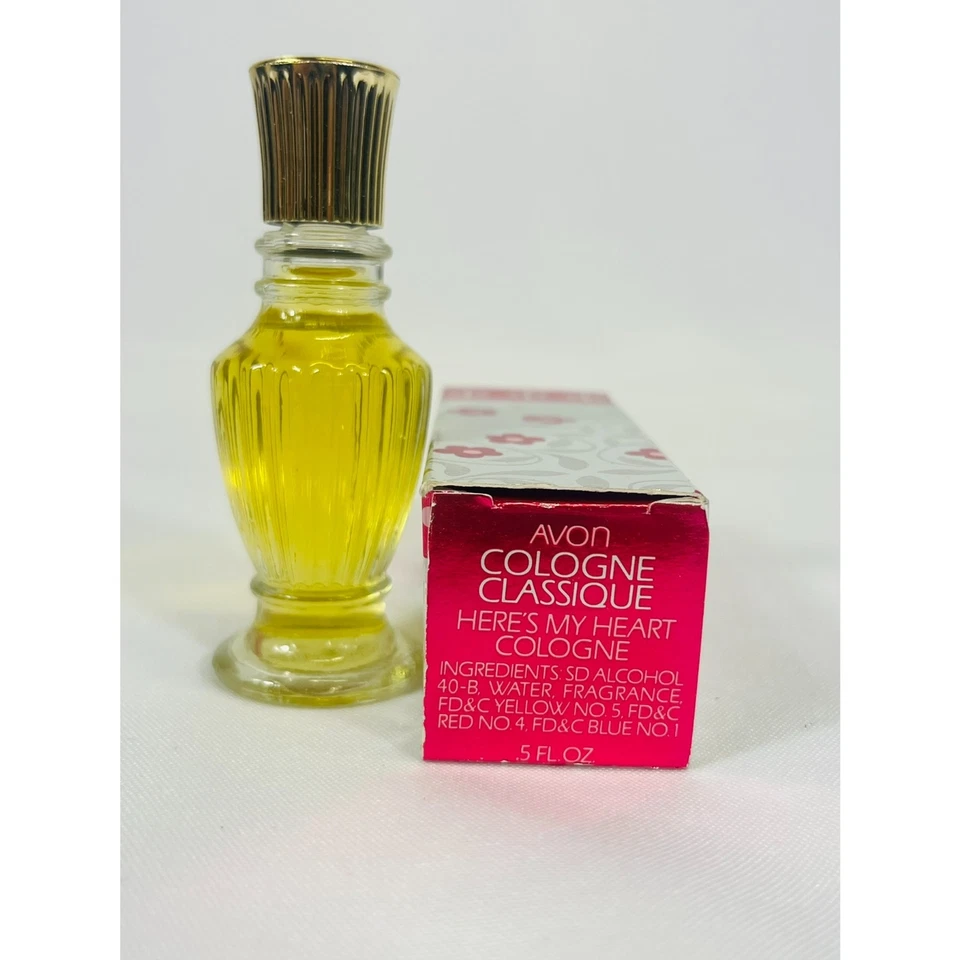 Avon NOS Cologne Classique Here's My Heart Cologne .5 Ounces  - Image 3 of 3
