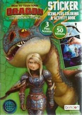 How To Train Your Dragon Hidden World Coloring Stickers Children Girls Boys Kids