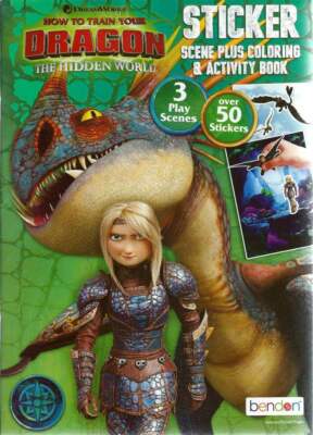How To Train Your Dragon Hidden World Coloring Stickers Children Girls Boys Kids