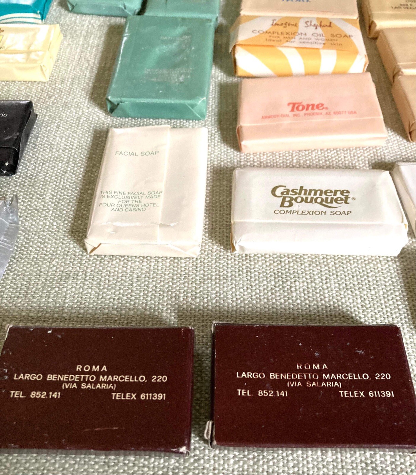 Lot Of Fifty+ Vintage Hotel Soaps From Las Vegas Ontario Rome And More