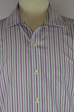 Brooks Brothers Men's Dress Shirt Size 17 Non Iron Traditional Spread Collar