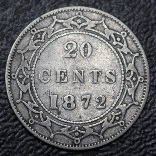 1872 Newfoundland 20 Cents — photo from the most recent tracked eBay sale