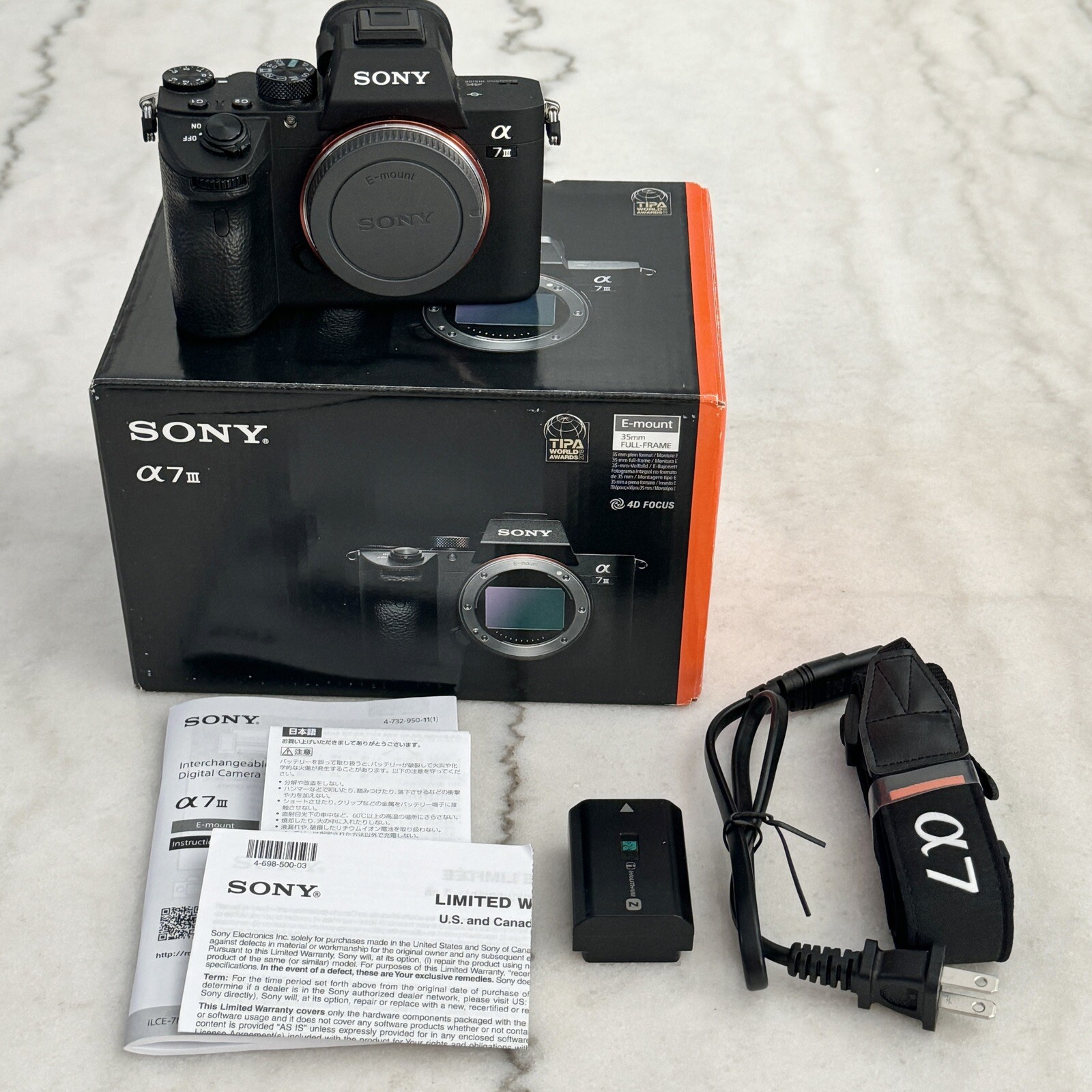 Lens Sony A7iii Open Box Open Box Sony A7iii Sony Alpha A7 Mark