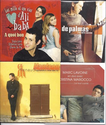LOT8 SINGLES VF HANTSON/LAVOINE MAROCCO/DE PALMAS/RED/VILLAFRANCA/ALIZEE/STAR AC