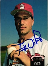 Frank DiPino #886 Signed 1992 Topps Stadium Club MLB Baseball Card Cardinals AUT