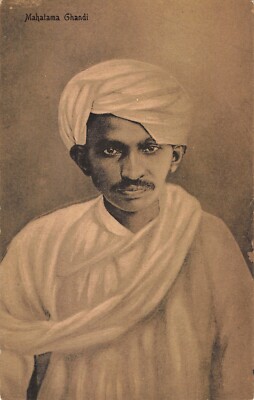 J1F84: POSTCARD OF MAHATAMA GHANDI | eBay