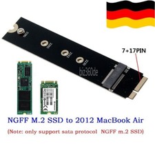 M.2 NGFF SSD bis 7+17 Pin SSD Adapter für Apple 2012 MacBook Air A1465 A1466