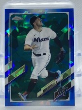 2021 Topps Chrome Update Sapphire Adam Duvall #US97 Miami Marlins