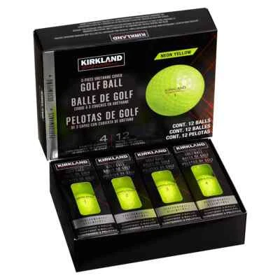 Kirkland Signature 3 Stück Urethan Cover gelb Golfbälle