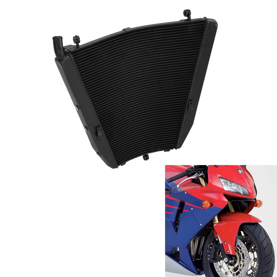 Enfriador de refrigeración de radiador negro apto para Honda CBR1000RR CBR 1000 RR 2004-2005 EE. UU. Foto 3 de 4