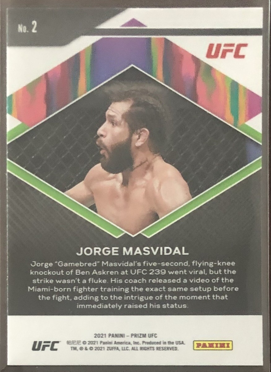 🔥2021 Panini Prizm UFC Debut Edition Jorge Masvidal Fearless