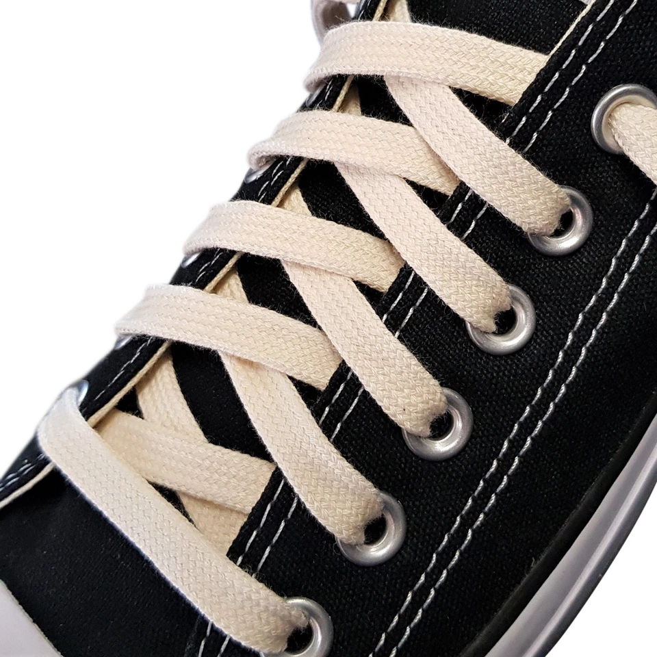 8/9 mm Cotton Trainer Laces - Replacements for Converse Dior Hi-tops Ice Skates - Image 4 of 4