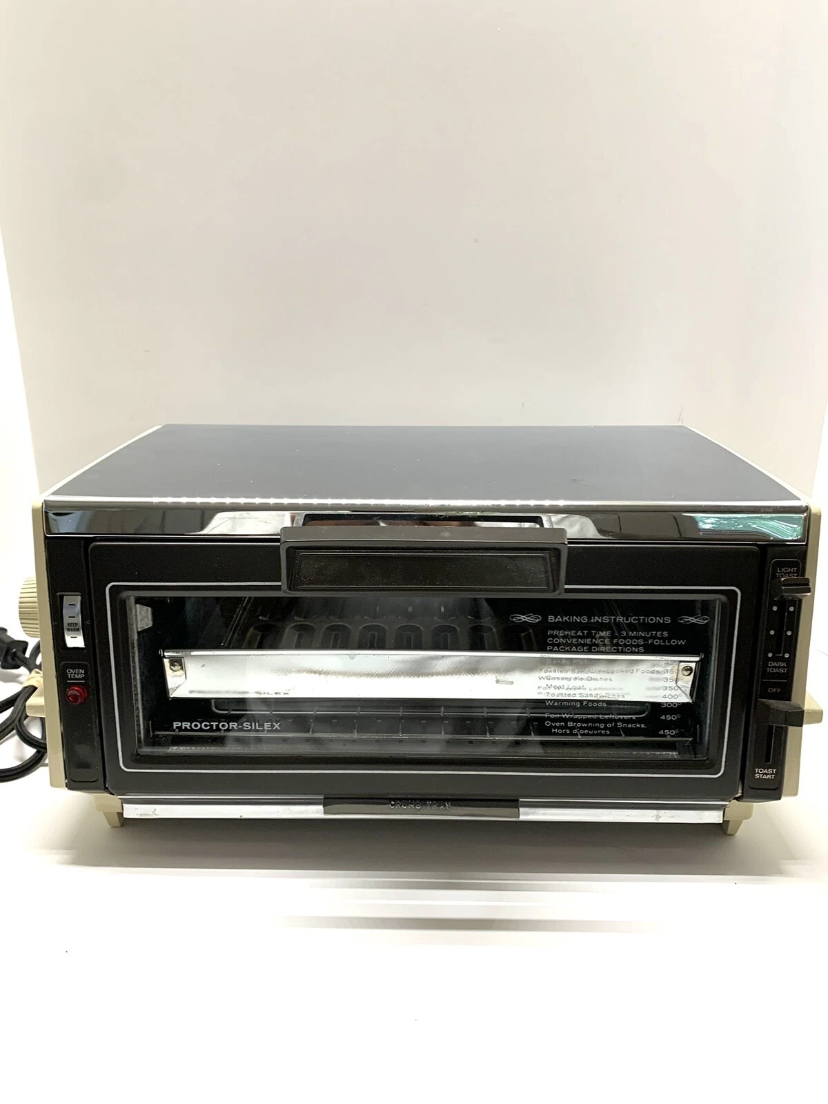 Rare Vintage Compact Proctor Silex Toaster Oven Broiler 0205AL*TESTED*Clean!