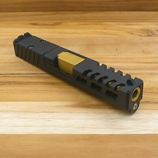 For Glock 19 Complete Slide gen3 RMR Sights Lightning Raptor Cut Gold Barrel USA
