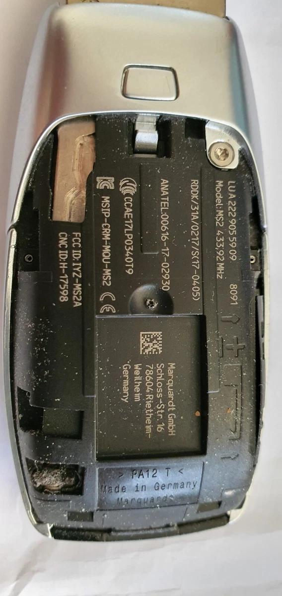 MERCEDES SMART Key KEYLESS Fob A2229055909 433.92mhz MS2 IYZ-MS2  
