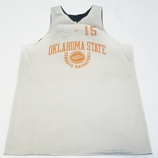 PRACTICE WORN SIGNED Oklahoma State Cowboys John Lucas III #15 basketball jersey