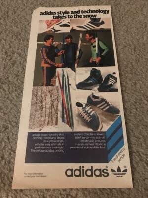 Vintage 1977 ADIDAS CROSS-COUNTRY SKI SKIS CLOTHING BOOTS SHOES Print Ad  1970s | eBay