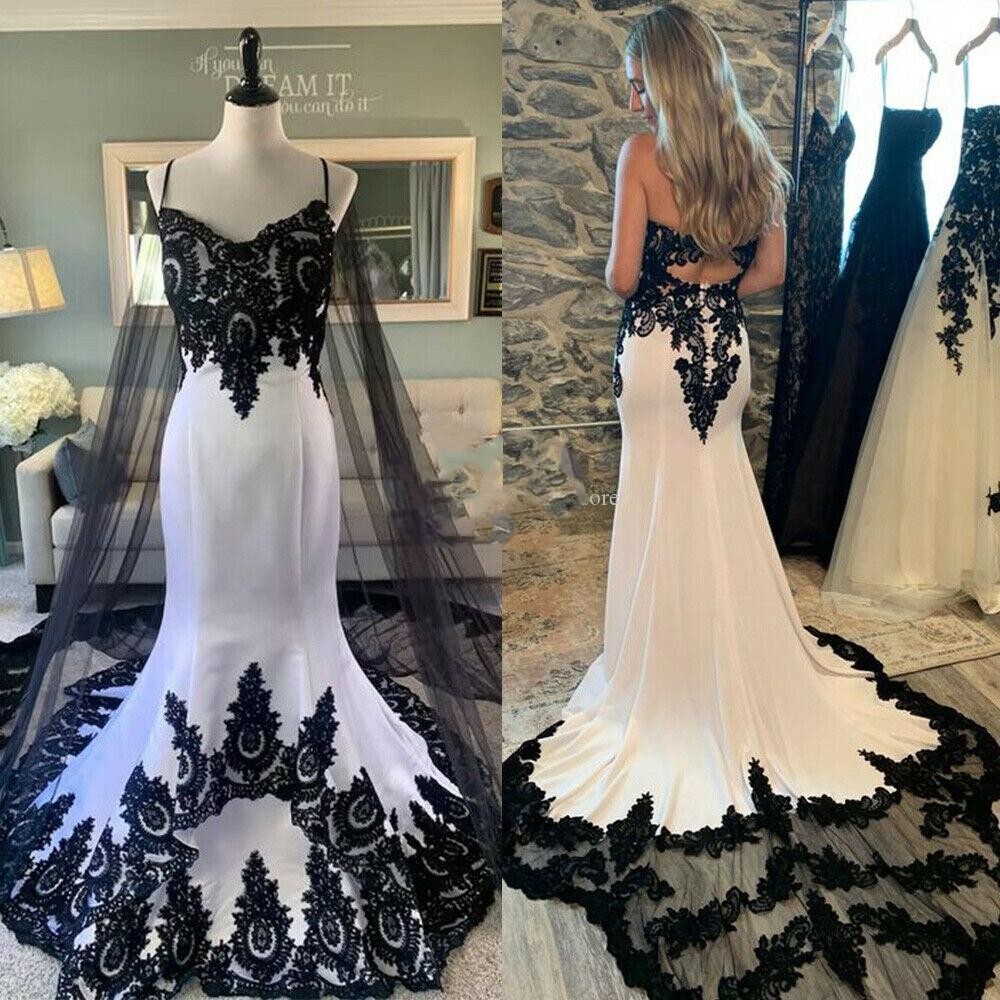 Black And White Mermaid Wedding Dresses: The Trend You'Re Missing Out On - 4rff65l