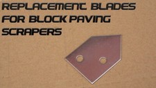 Stainless Steel spare replacement scraper for block paving patio brush moss 10pk